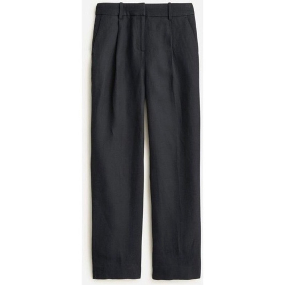 J.Crew Drapey Cupro Blend Straight Leg Slacks Old Money NWT Size 4